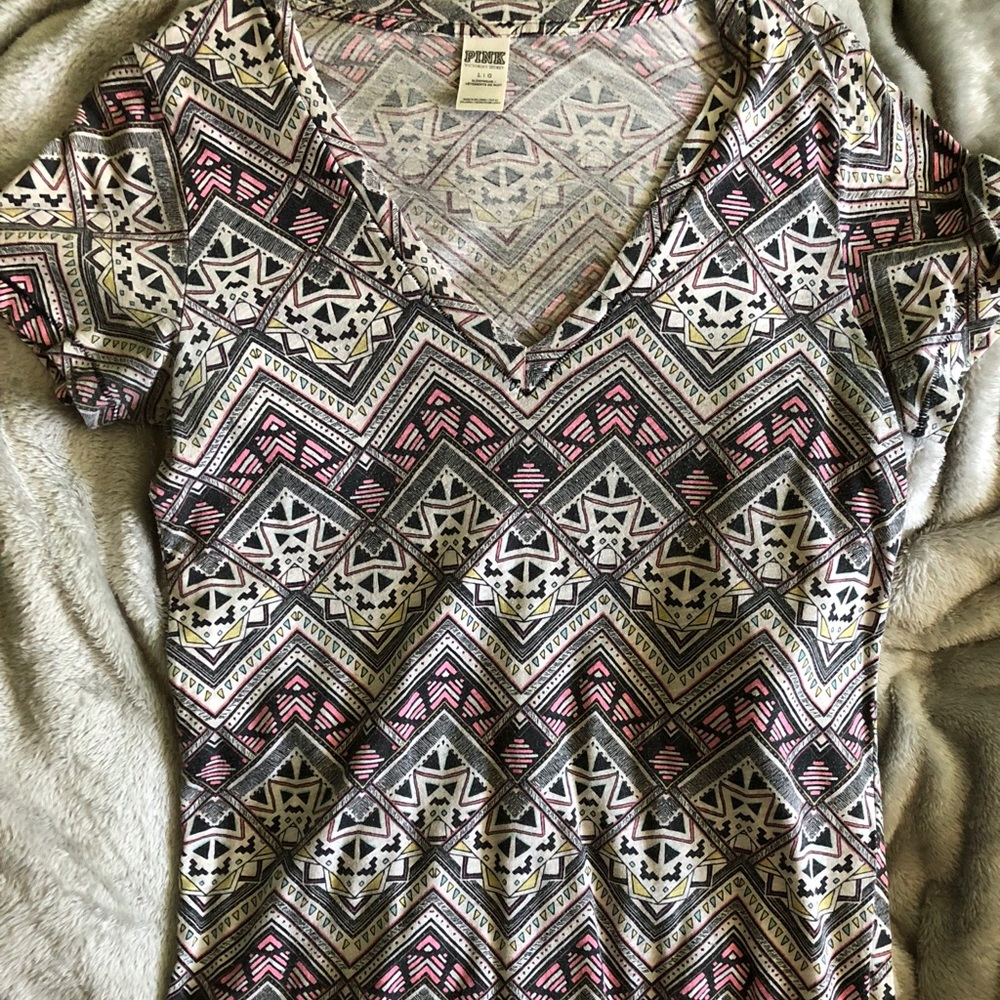 PINK astec printed t shirt